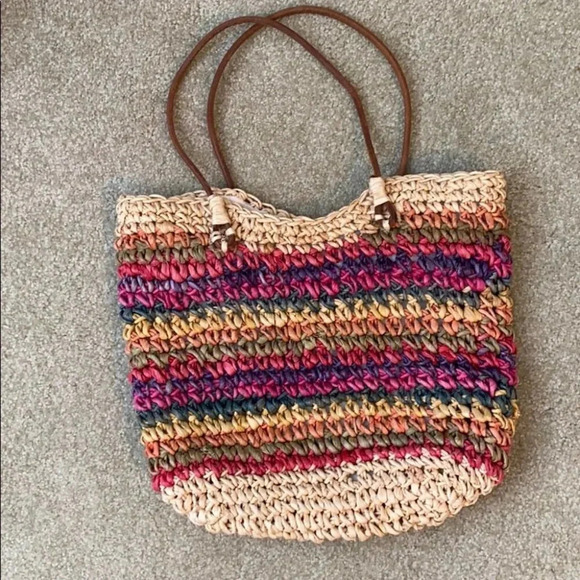 Cappelli Straworld Inc Multicolored Straw Bag - Picture 2 of 11